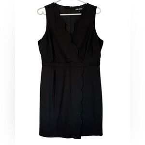 RSVP Black Scalloped Dress size L